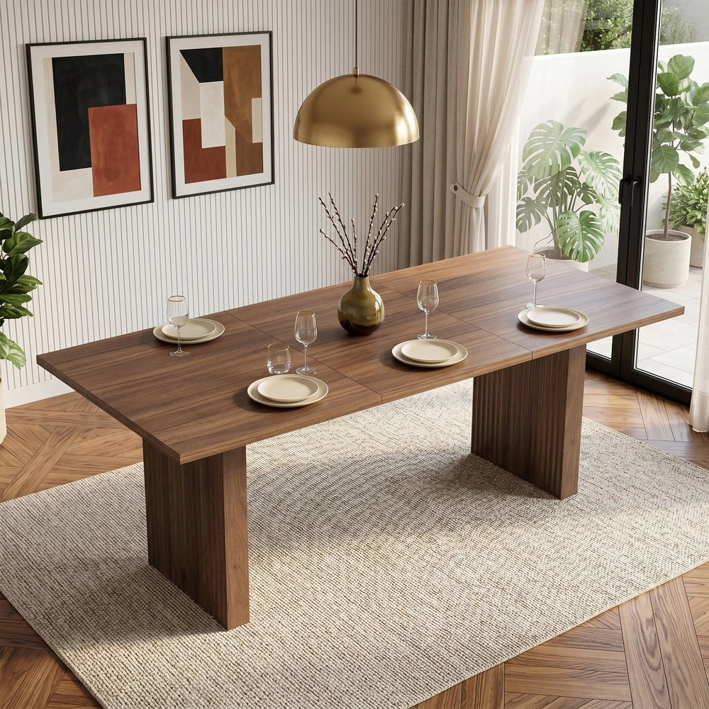 Tavolo da Pranzo Allungabile 140/200x90 cm ¨C Xylo ¨C Noce, Rettangolare, 6-8 Persone