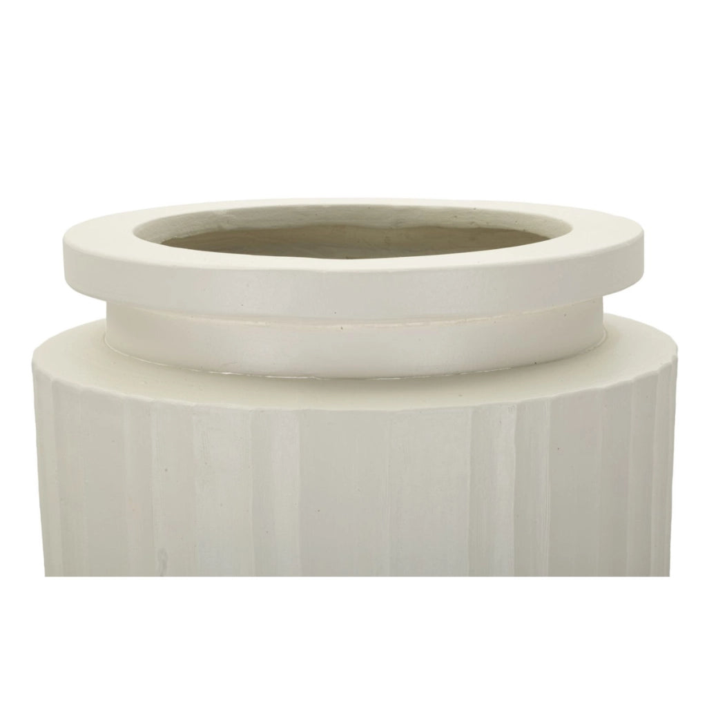 Vaso Decorativo VKH808, Beige, Poliresina, 32x32x80 cm