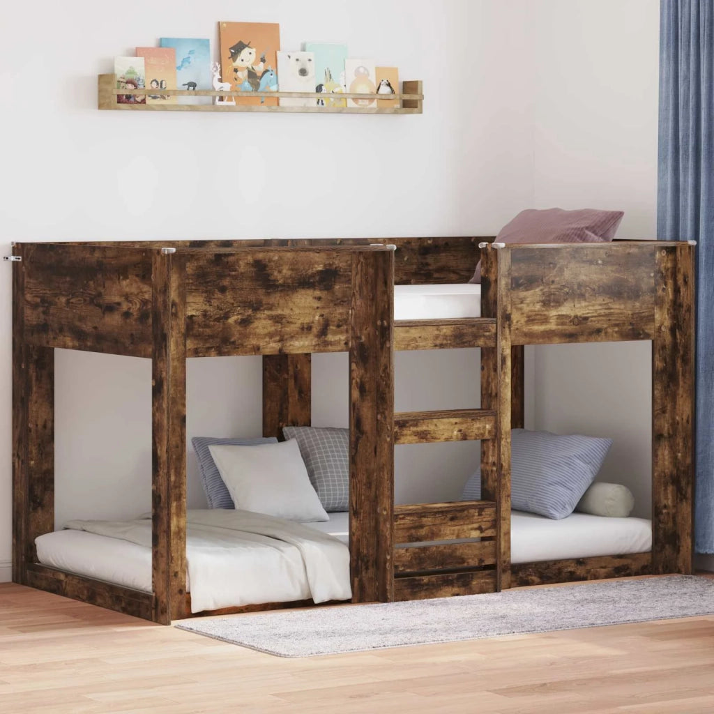 Letto a Castello per Bambini Rovere fumé 75 x 190 cm 3410391