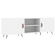 Mobile TV multimediale scaffale TV credenza mobile TV sala da pranzo soggiorno camera da letto 150 x 30 x 50 cm legno ingegnerizzato bianco 02_0025988