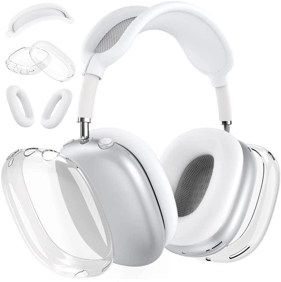 Caspo TPU Soft per AirPods Max - Protezione contro Scalfi e Polvere, Incluso Protezione Orecchio e Cinghia Capo