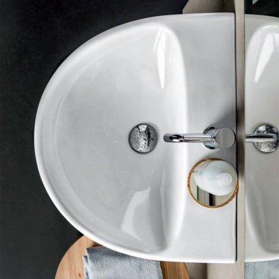 Lavabo sospeso Geberit 45 cm in ceramica bianco  Selnova