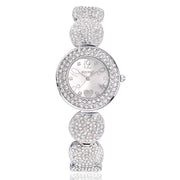 Trade Shop - Orologio Polso Donna Sousou S6097 Cuore Brillantini Movimento Al Quarzo Silver -