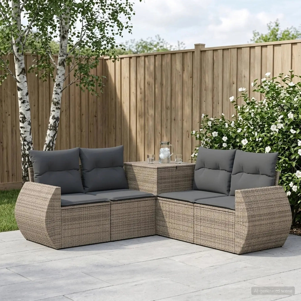 Set di divani 5 pz Grigio e Grigio Scuro 3447898