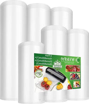 Sacchi per sottovuoto da 15-20-28 cm x 600 cm - BPA libero - Conservazione alimentare