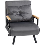 Poltrona Relax ¨C Zephmum ¨C Tessuto Nero e Naturale