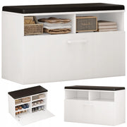 Scarpiera Bianca 85x35x46 cm Ideale per Ingresso