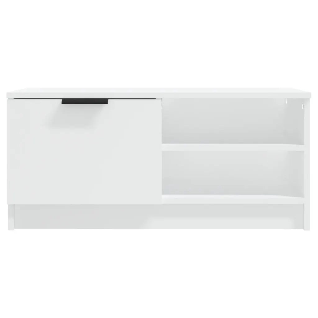 Mobili Porta TV 2 pz Bianchi 80x35x36,5 cm in Legno Multistrato cod mxl 20826