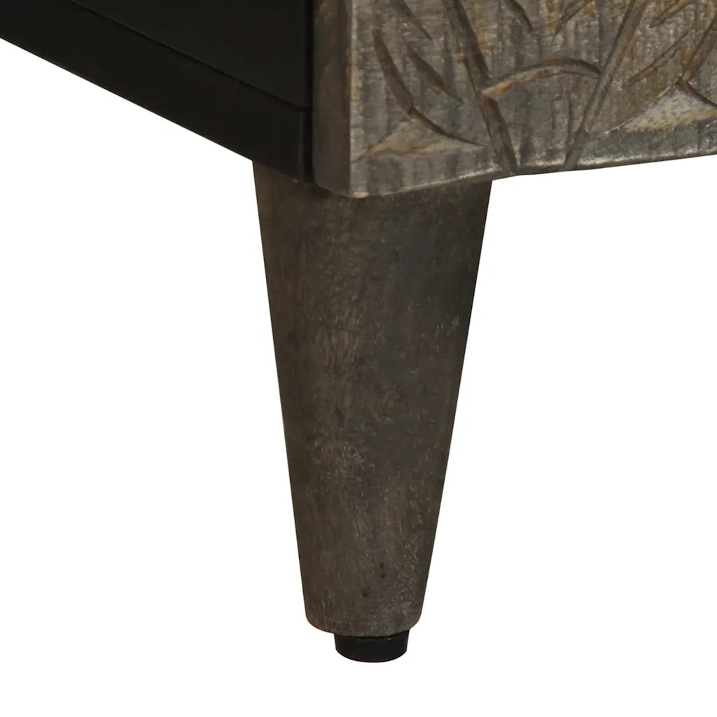 Mobile Porta TV Grigio Chiaro 70x33,5x46 cm in Legno Mango 4017793