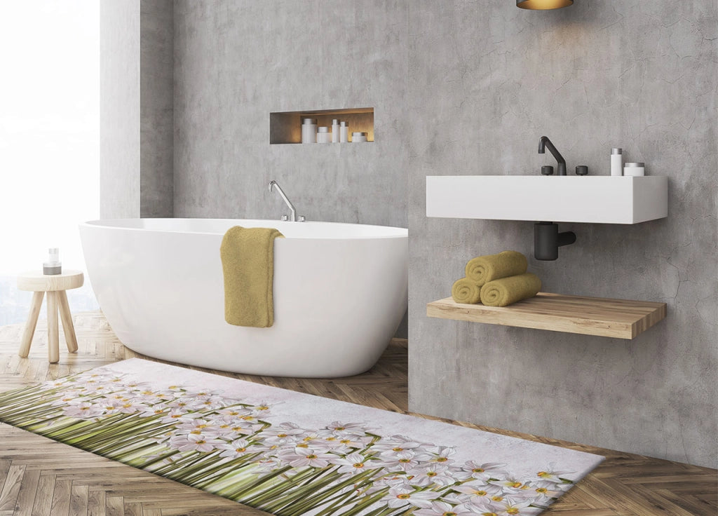 Tappeto Cucina Antiscivolo Stampa Digitale Emozioni Fantasia Narciso By Suardi - 58x280 - Narciso