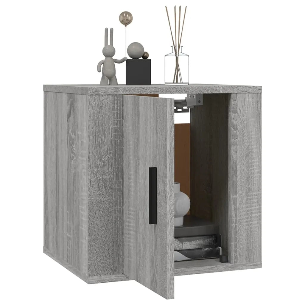 Mobile Porta TV a Parete Grigio Sonoma 40x34,5x40 cm 816652