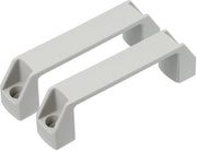 Trekgrepen in plastica 120 mm gatcentra, 2 pezzi di traino quadrato per bagagli, accessori per cucina, meccanica, armadi, maniglie, grigio