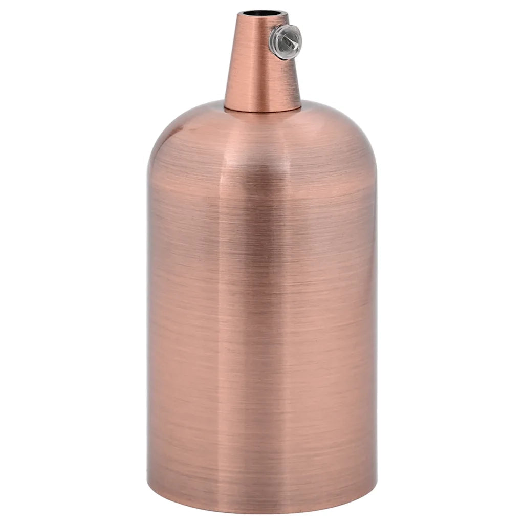 Portalampade 2 pz Rosso Bronzo E27