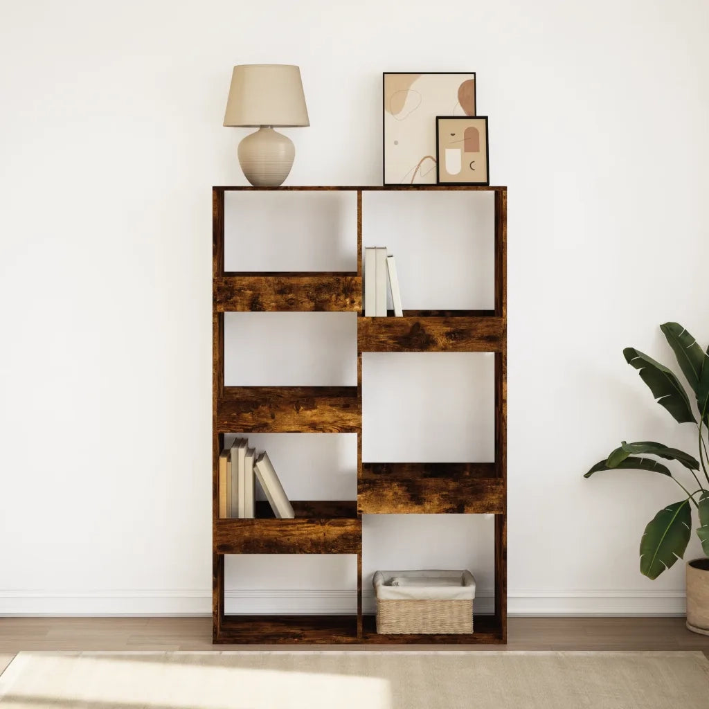 vidaXL Libreria Rovere Fumo 100x33x155,5 cm in Legno Multistrato