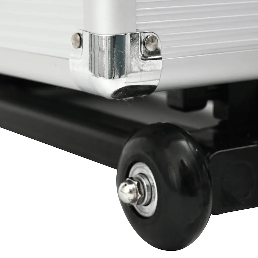 Valigia Trolley Pilota 47x39x27 cm in Alluminio Argento 91844