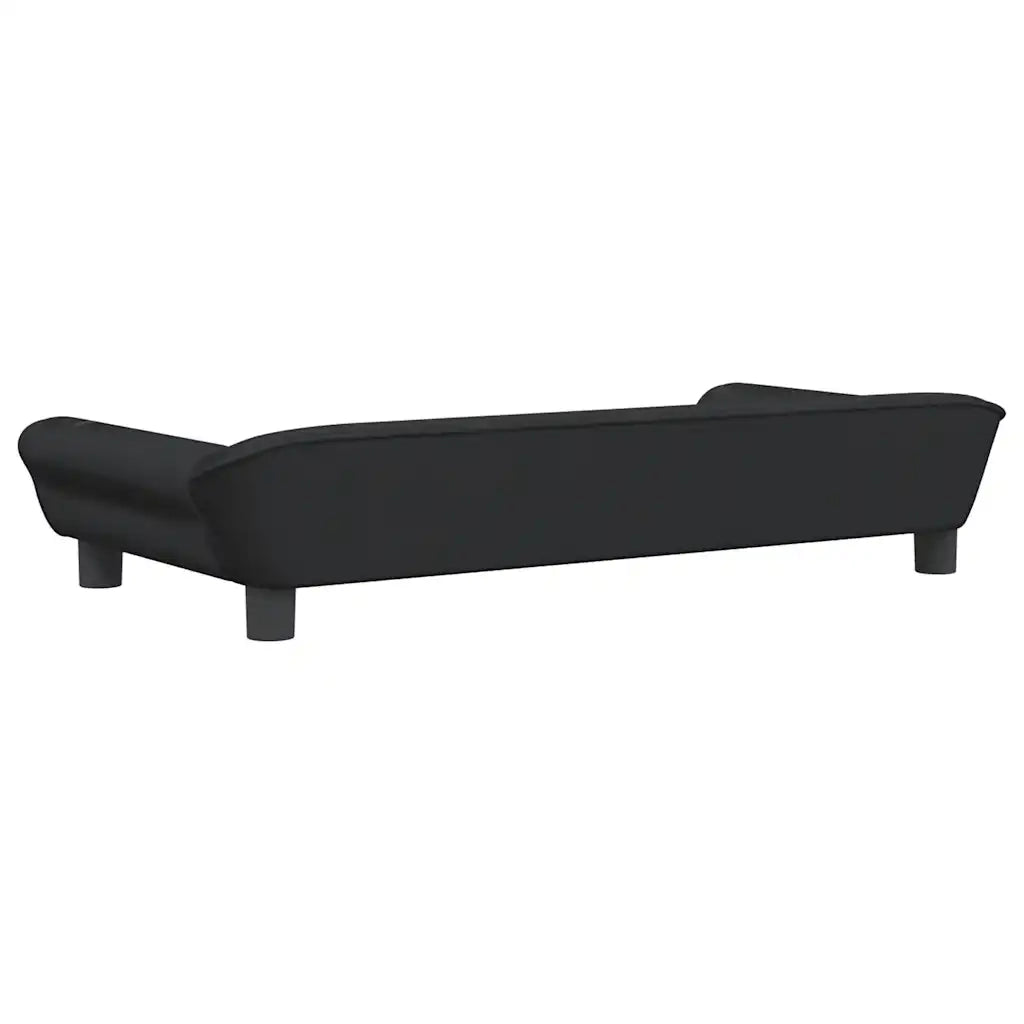 Divano per Bambini-Sofa-Divanetto Nero 100x50x26 cm in Velluto