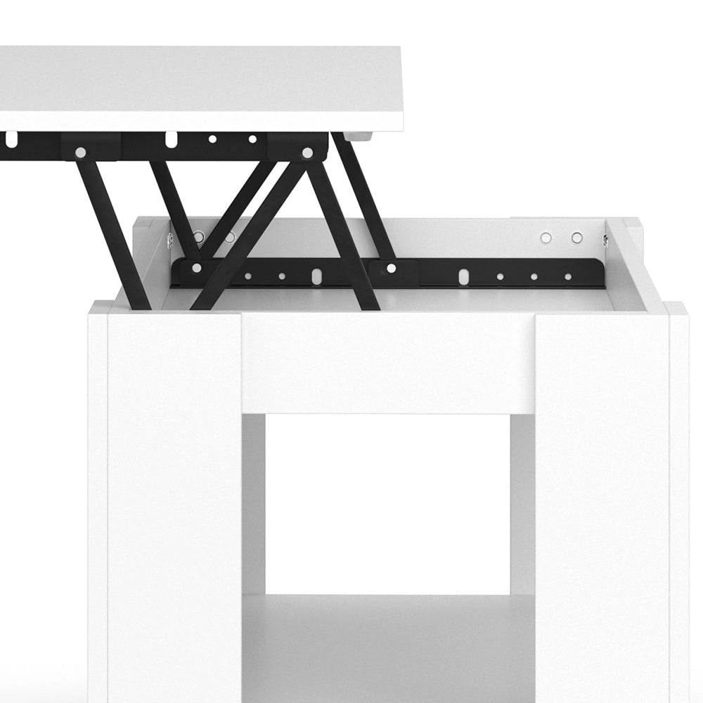 Vicco Tavolino soggiorno Bianco 100 x 50 cm con funzione di sollevamento