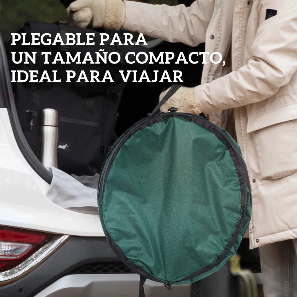 Set 4 Sacchi per Rifiuti Giardino 86L ¨C Zephmum ¨C Grigio Pieghevole