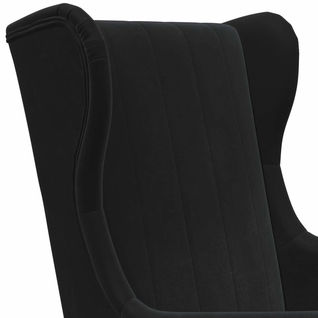 Divano Sedia-Poltrona-Poltroncina Nero Velluto 777699