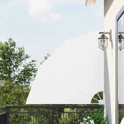 Schermo di Privacy per Balcone-Pannello per privacy 140 x 140 cm Poliestere Bianco