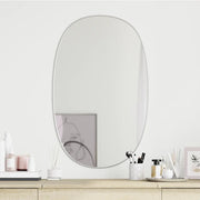 Specchio da Parete-Specchio a Muro-Specchio Decorativo Argento 70x45 cm