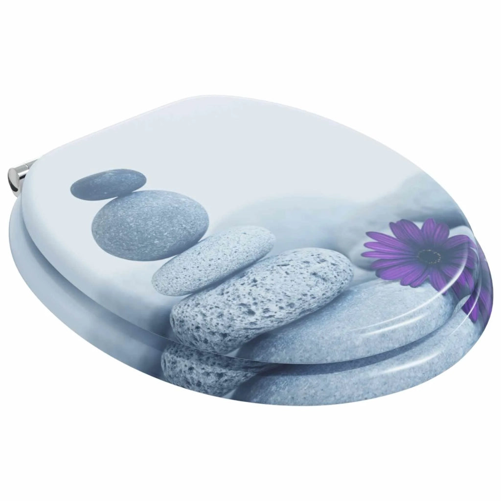 Sedile per toilette con chiusura morbida 2 pz Grigio CFW4077504