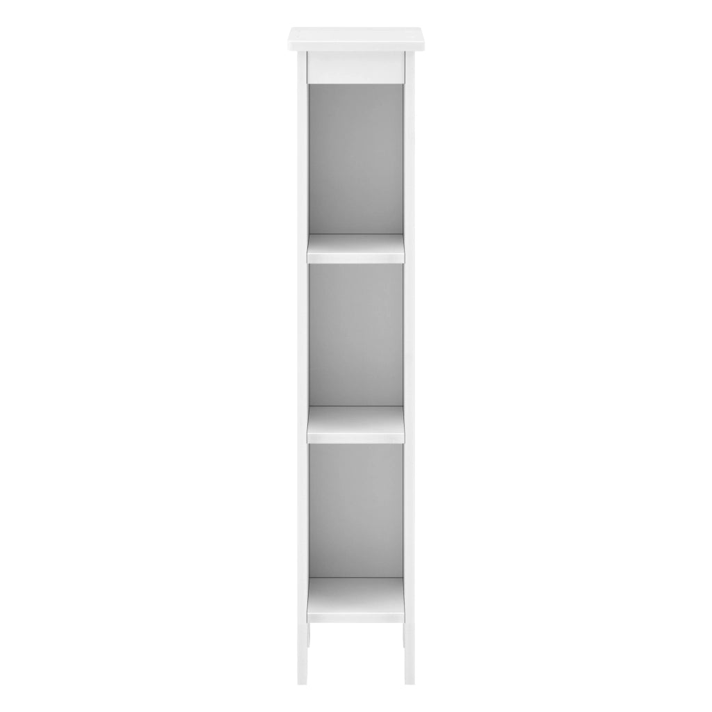 Scaffale da Terra Bräcke a 3 Scomparti Aperti 80 x 17 x 17 cm - Bianco [en.casa]