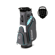 Sacca da golf leggera 126,5 x 32 x 26 cm protezione ottimale molteplici possibilità di stoccaggio stile moderno poliestere grigio 20_0013409