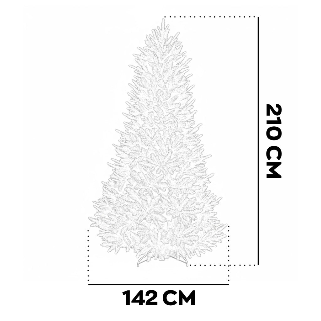 Rothschild - Albero di Natale Tradizionale in PE Ø155x240H cm, 1560 Punte