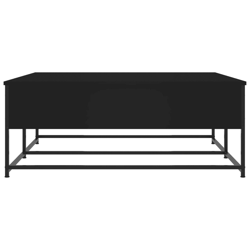 Tavolino da Salotto Nero 100x99x40 cm in Legno Multistrato 835294