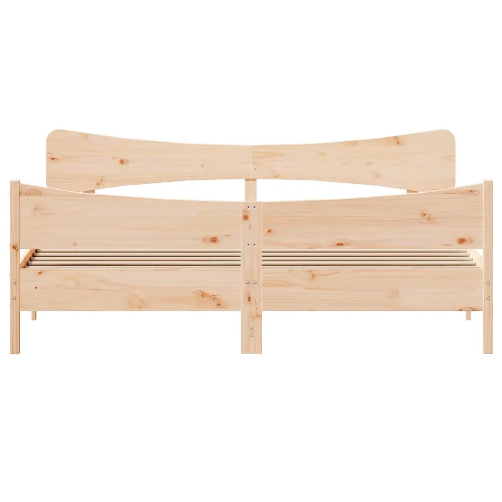 Giroletto senza Materasso 200x200 cm in Legno Massello di Pino 3216369