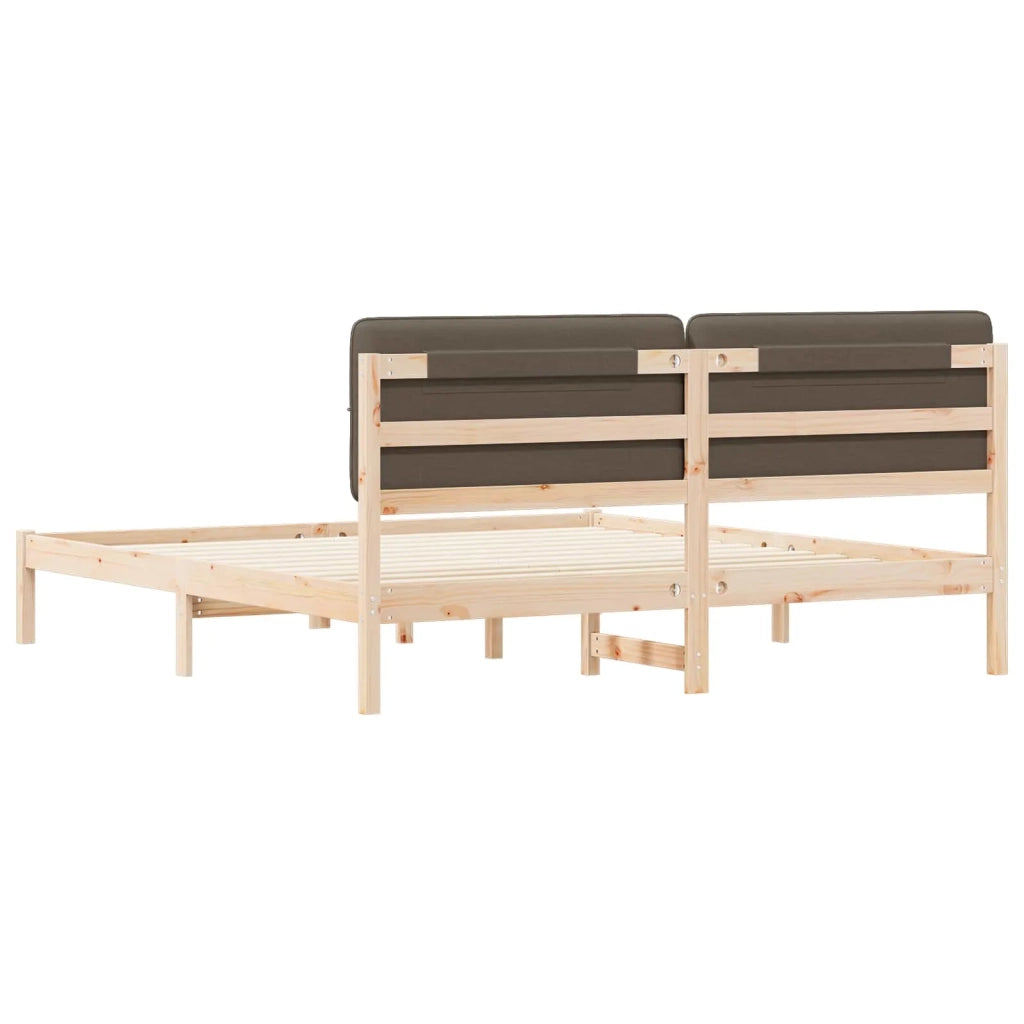 Letto con Testiera Rivestita Talpa 200 x 200 cm Pino massello 3405570