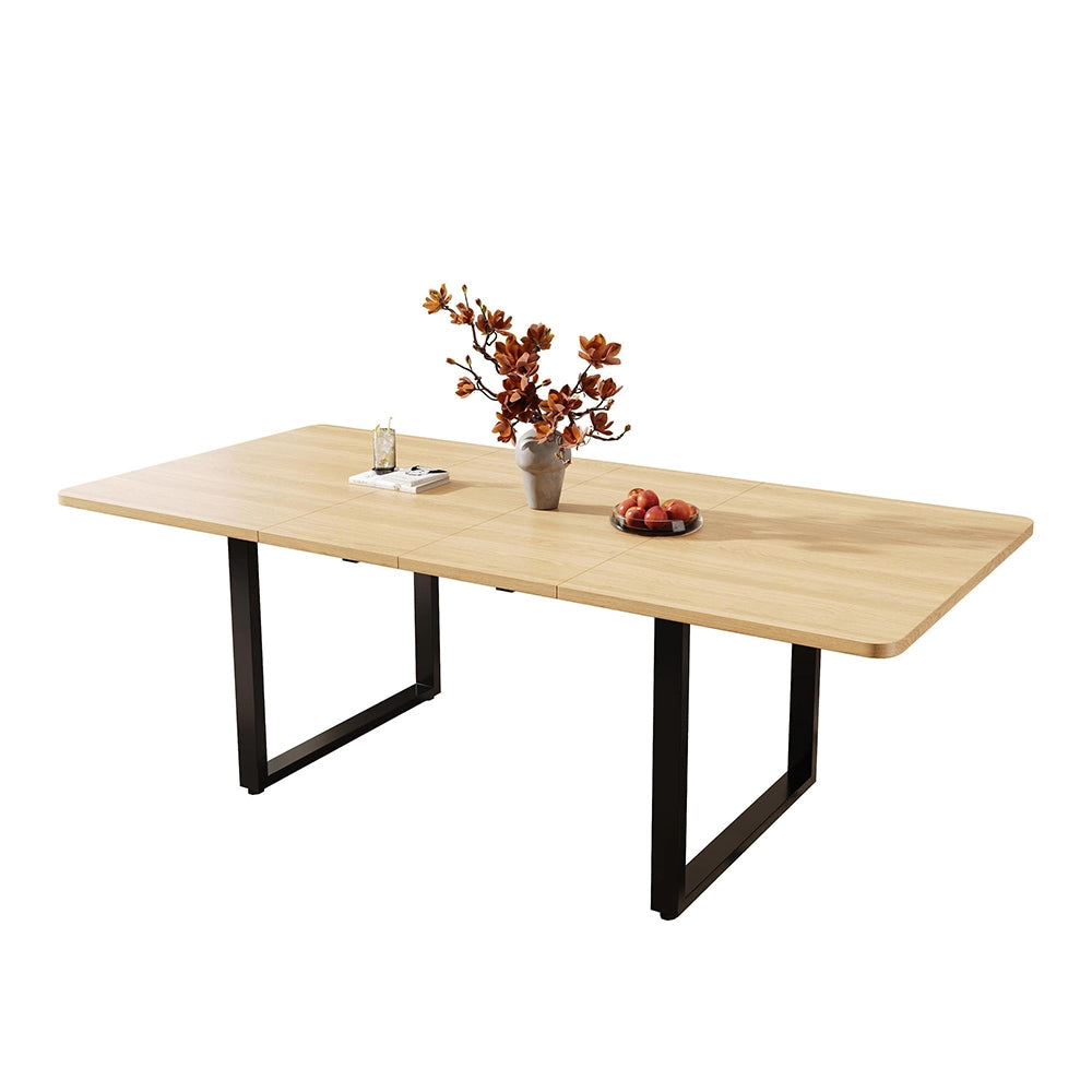 Tavolo allungabile a 3 lunghezze - Xylo - 140/180/220x90 cm - Colore quercia - Per 6-10 persone