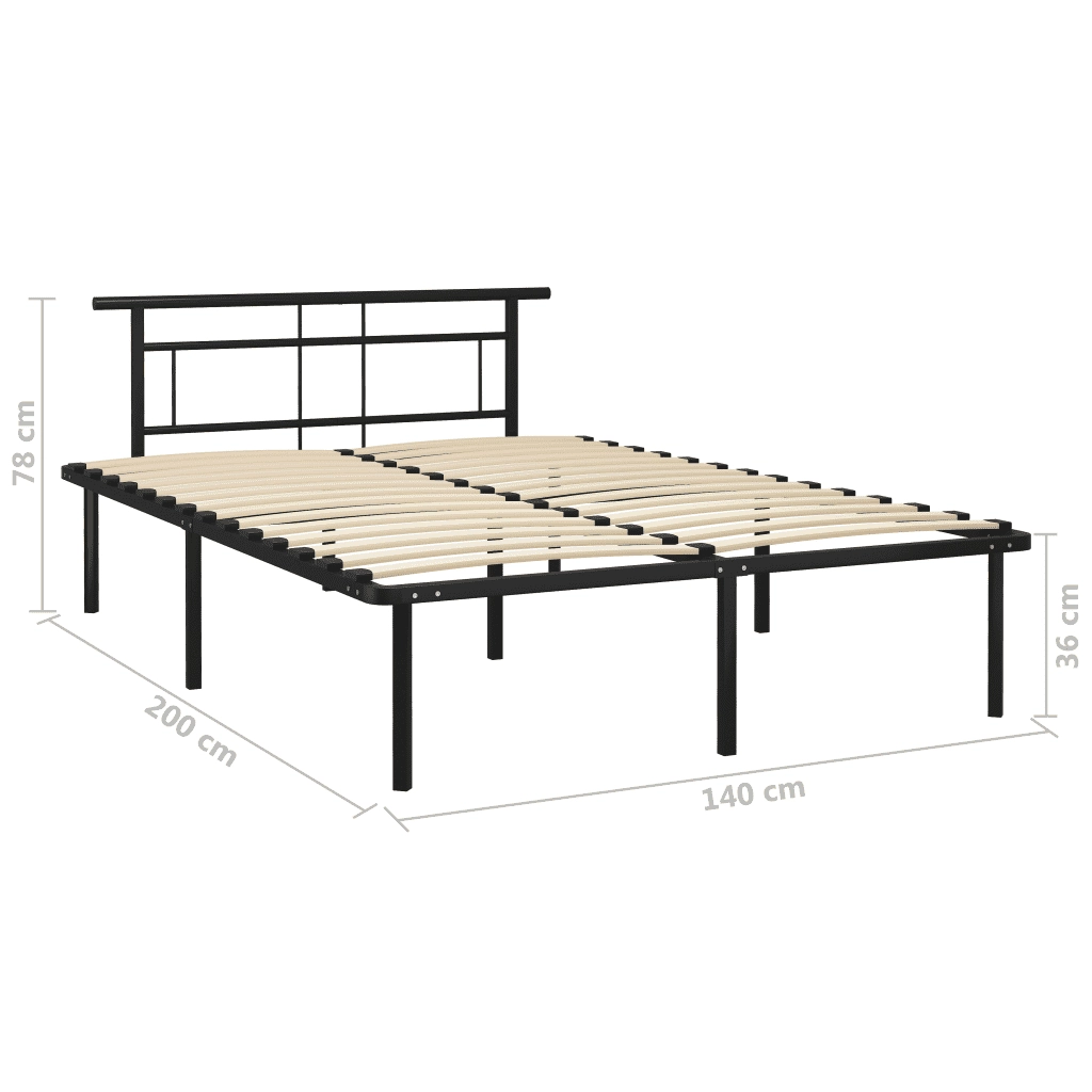 Giroletto Nero in Metallo 140x200 cm cod mxl 57608