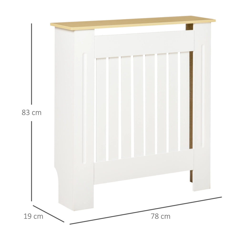 Copriradiatore in MDF per Salotto ¨C Minimal ¨C 78x19x83 cm Bianco