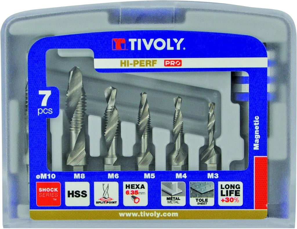 10502970001 – Pack di 6 punte, maschi avellanador M3, M4, M5, M6, M8, M10