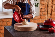 Lisciante per padelle silicone colore ciliegia - accessori da cucina con cartellino da appendere