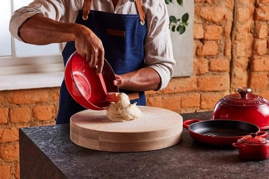 Lisciante per padelle silicone colore ciliegia - accessori da cucina con cartellino da appendere