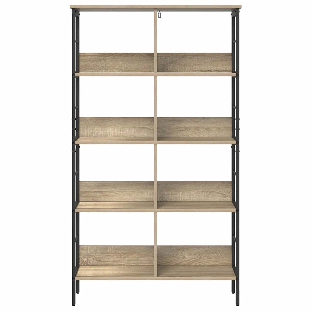 Libreria-Scaffale per Libri-Mobile di Stoccaggio Rovere Sonoma 82 x 32 x 144,5 cm Legno multistrato