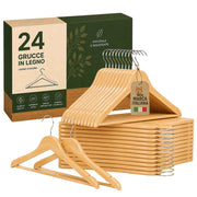 Akitaink 24 Grucce Legno Barra Antiscivolo 360