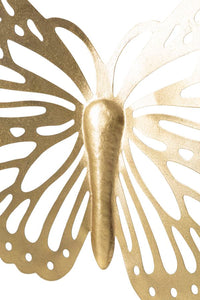 Farfalla Decorativa da Muro 3D 43x2x35 cm in Ferro Oro