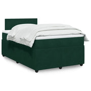 Giroletto a Molle con Materasso Verde Scuro 120x190 cm Velluto 3287683