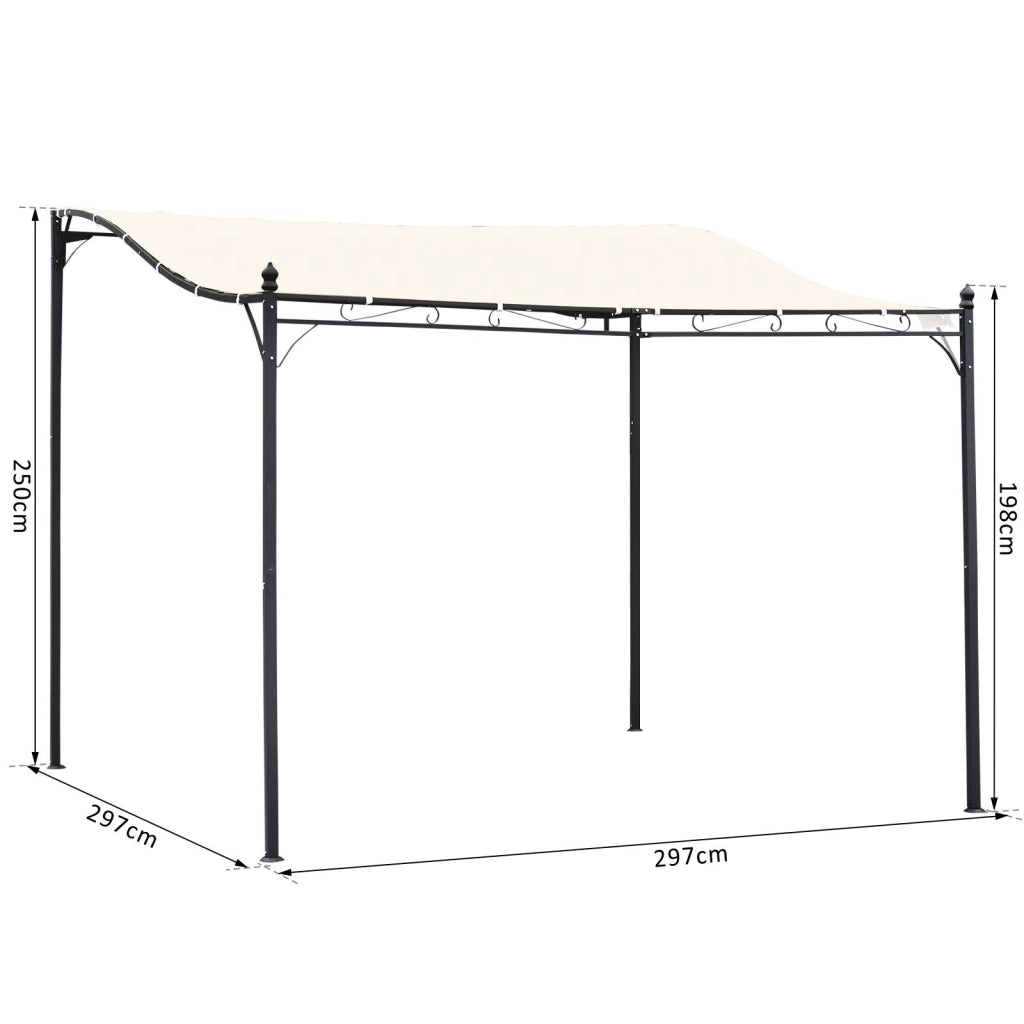 Gazebo da Giardino ¨C zephmum ¨C Crema 3x3m