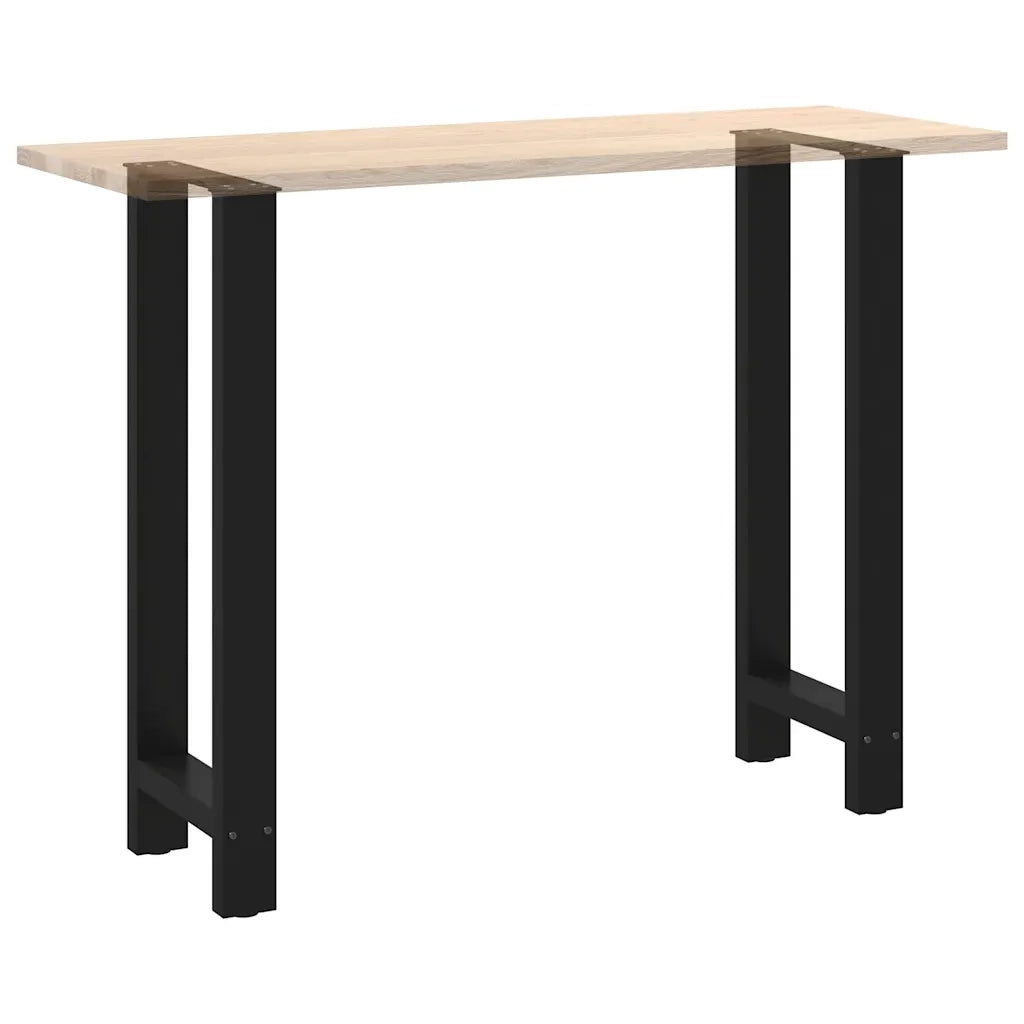 Gambe per tavolo da bar nere 2 pz 50x(100-101) cm in acciaio 4013340