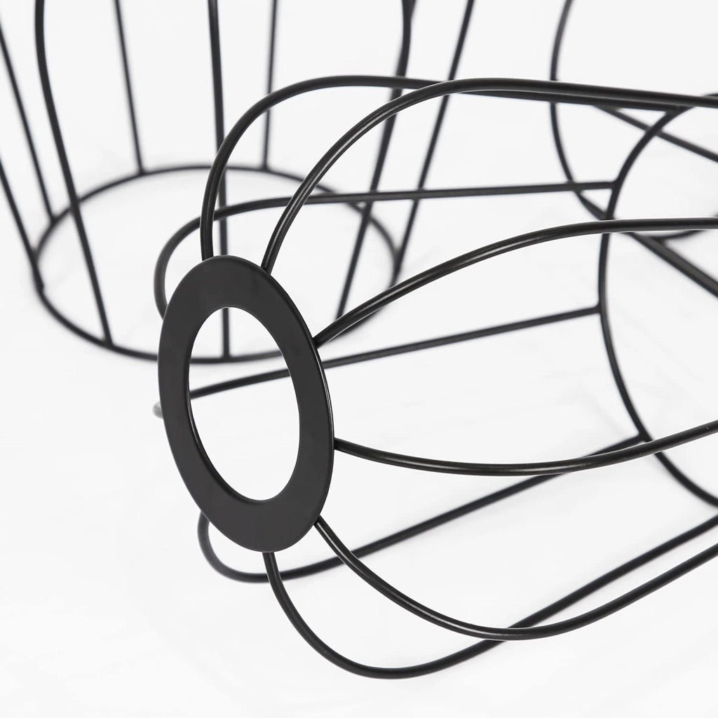 ZMH Lampada da soffitto 3 luci design retrò nero metallo E27 senza lampadina