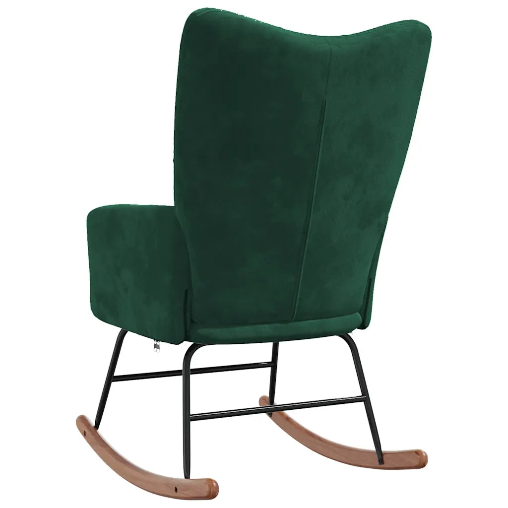 Sedia da Pranzo Verde Scuro in Velluto CFW9384816