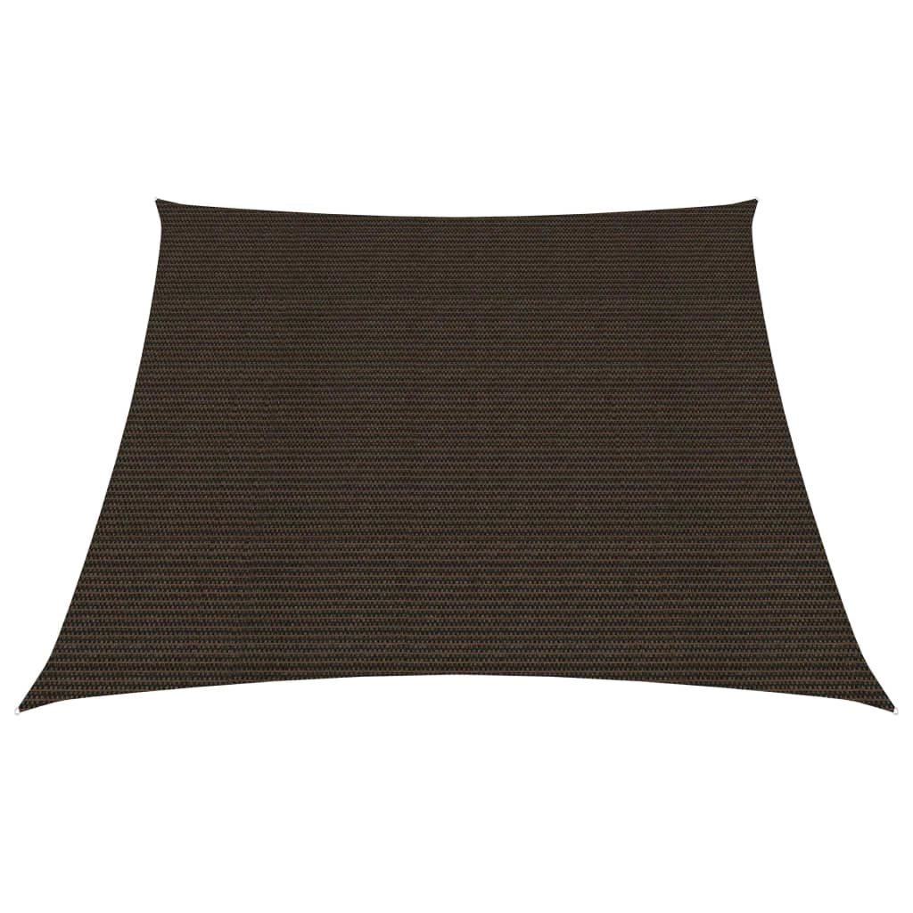 Vela ombreggiante/ombrellone 160 g/m² 3/4 x 2 m HDPE marrone 02_0009151