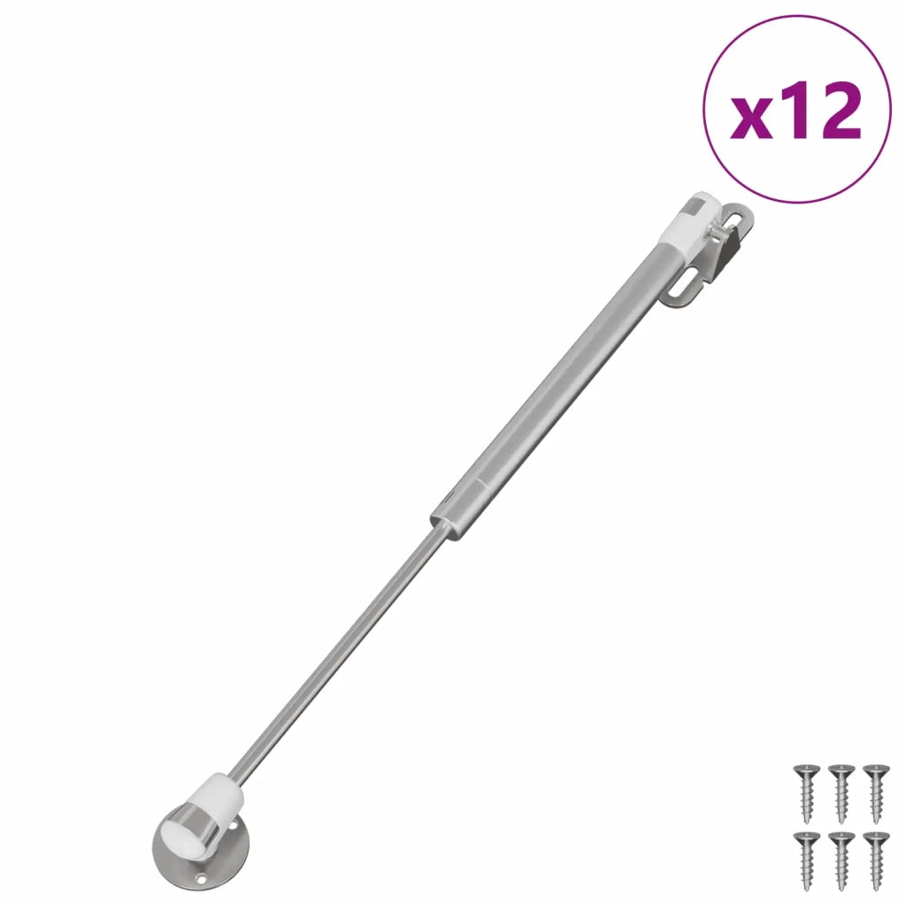 Molla Gas Idraulica 12 pz Argento 280 x 17 x 16 mm PP e Ferro CFW1838388