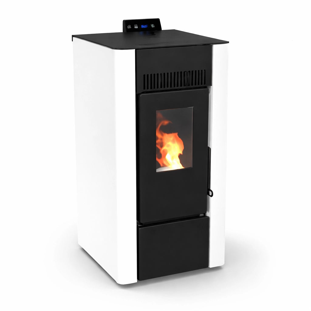 STUFA A PELLET EFESTO 6 BIANCO/BORDEAUX/ANTRACITE POTENZA ED EFFICIENZA COLORE: BIANCO