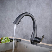 Spouta acqua con estensore - 360° di rotazione - nero - ottone